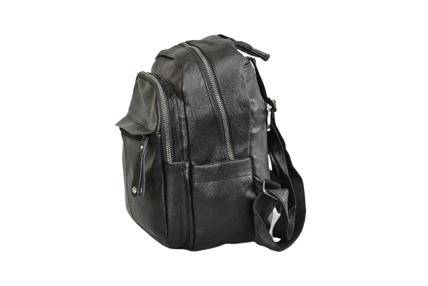 RUCSAC PENTRU FEMEI DIN PIELE NEAGRĂ