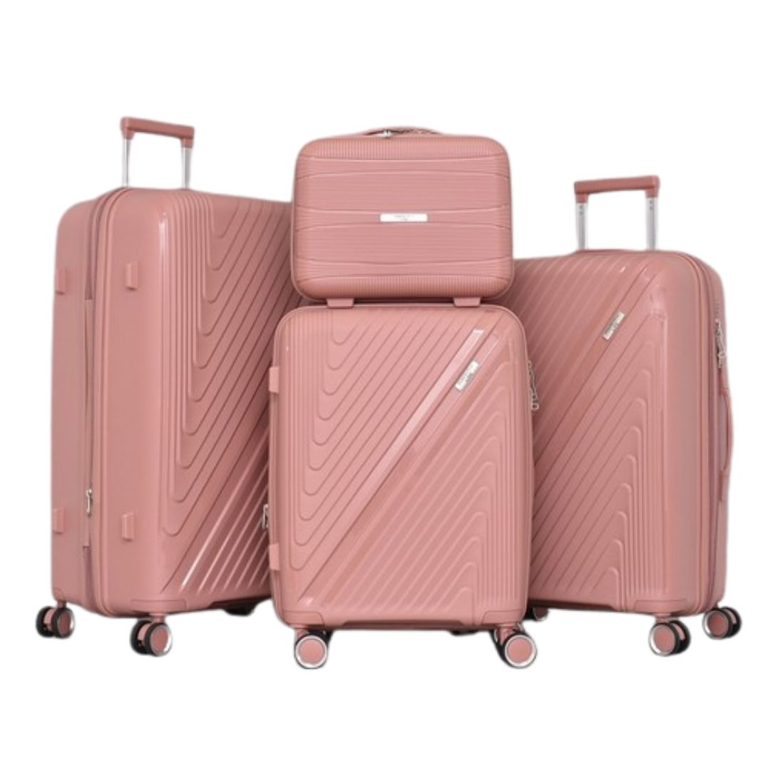 SET DE TROLERE RIGIDE DIN POLIPROPILENĂ 4 ÎN 1