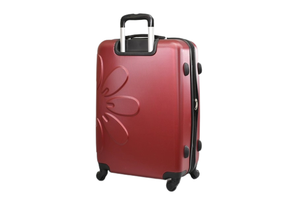 TROLER DE VOIAJ MARE CU FLOARE 77 CM