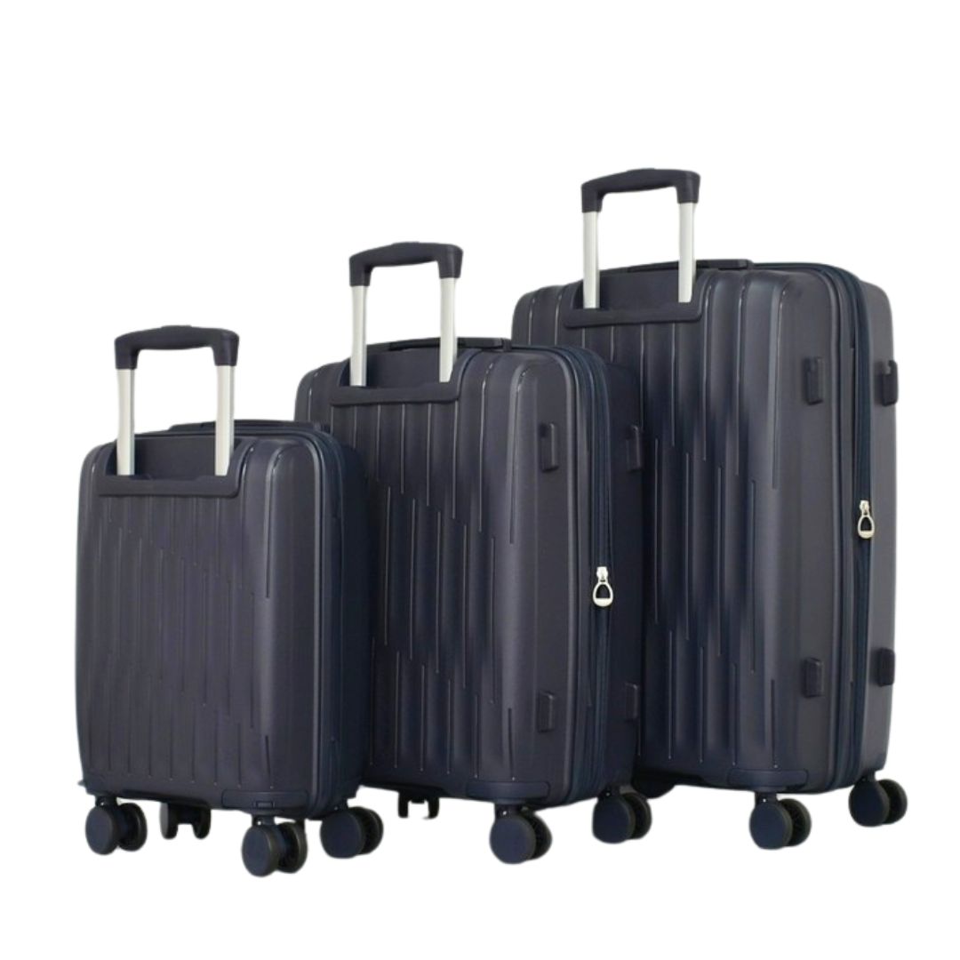 SET DE 3 TROLERE RIGIDE DIN POLIPROPILENĂ 16“ 20“ 24“