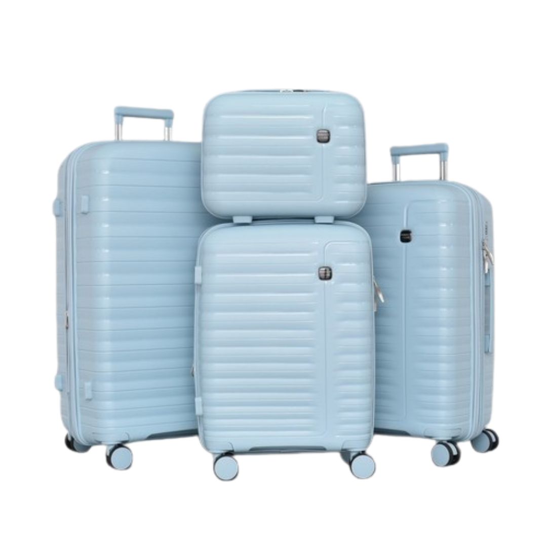 SET DE 3 TROLERE RIGIDE DIN POLIPROPILENĂ CU GEANTĂ