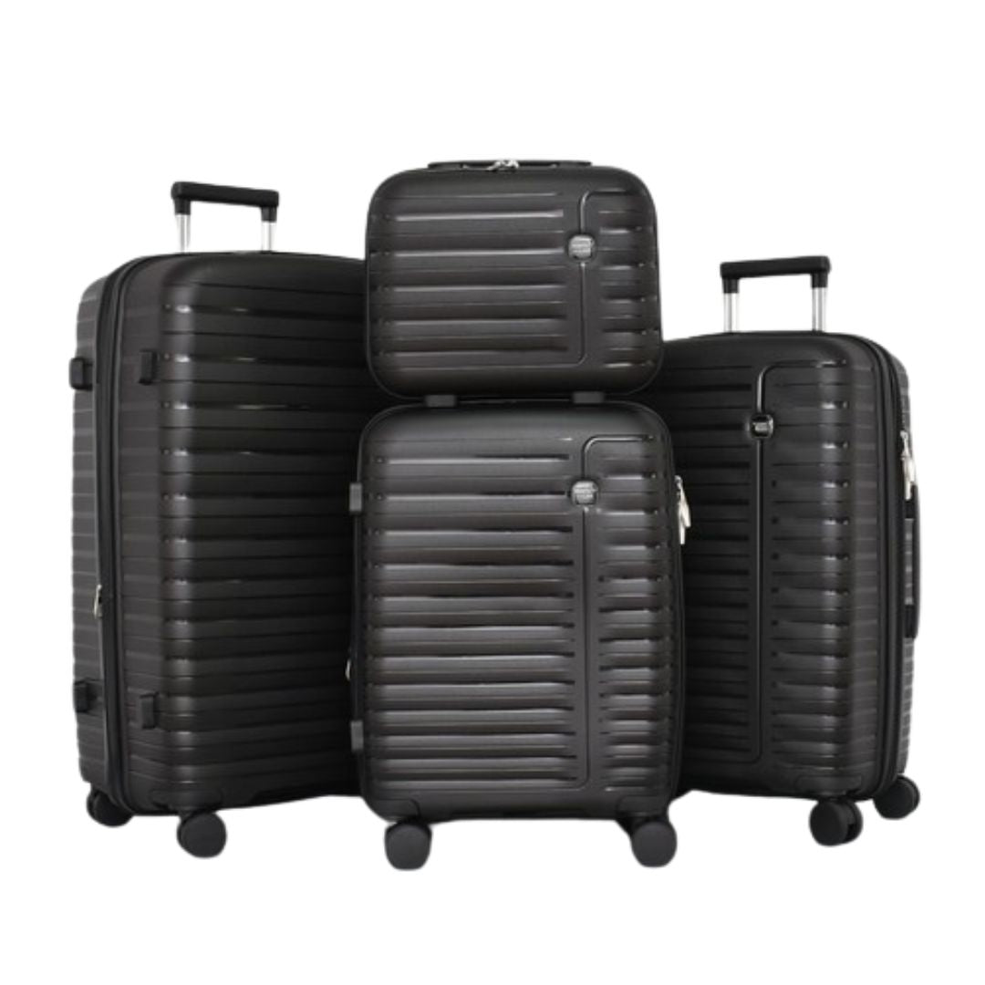 SET DE 3 TROLERE RIGIDE DIN POLIPROPILENĂ CU GEANTĂ