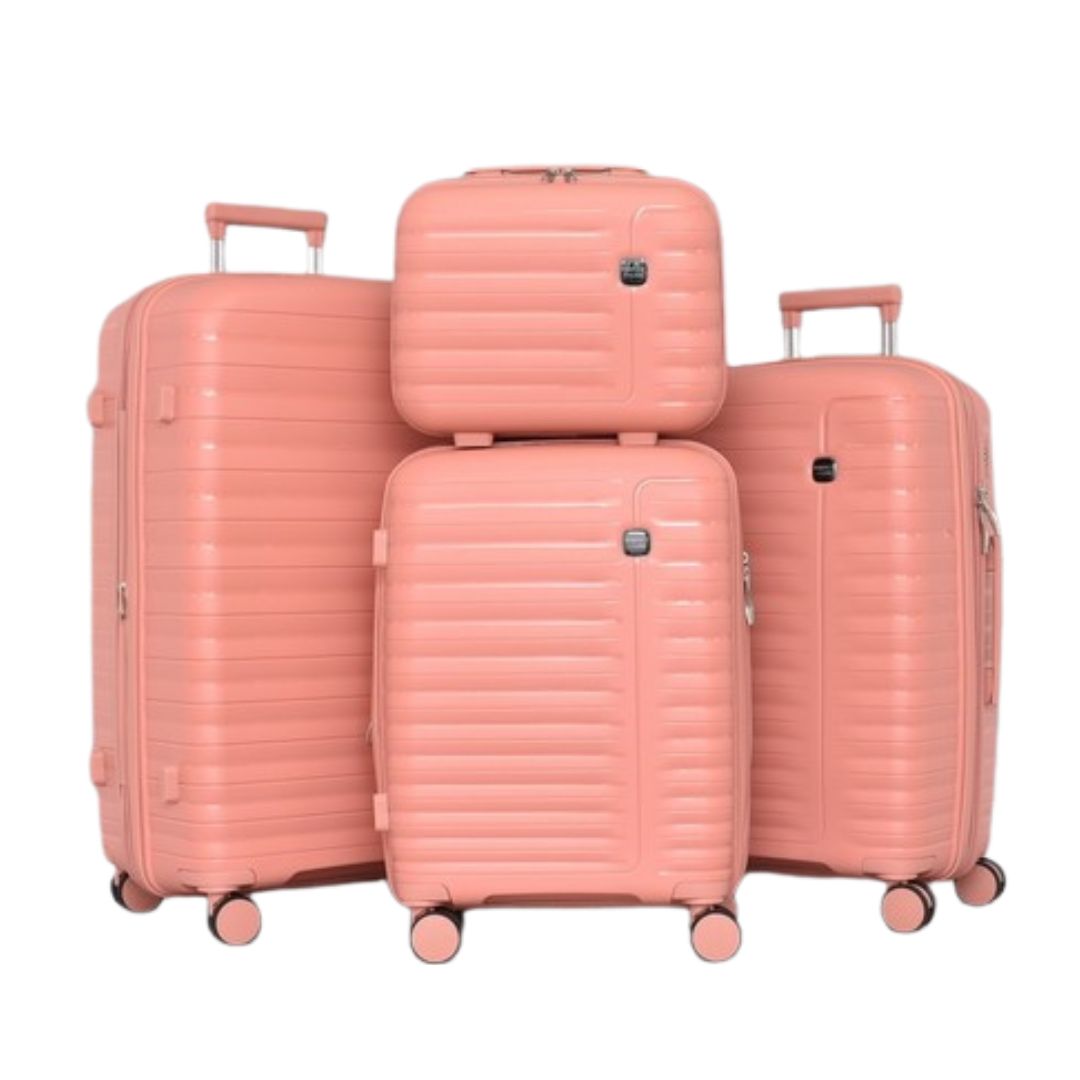 SET DE 3 TROLERE RIGIDE DIN POLIPROPILENĂ CU GEANTĂ