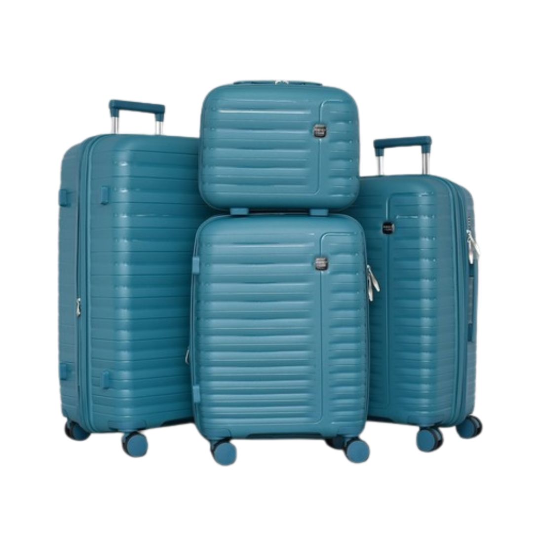 SET DE 3 TROLERE RIGIDE DIN POLIPROPILENĂ CU GEANTĂ