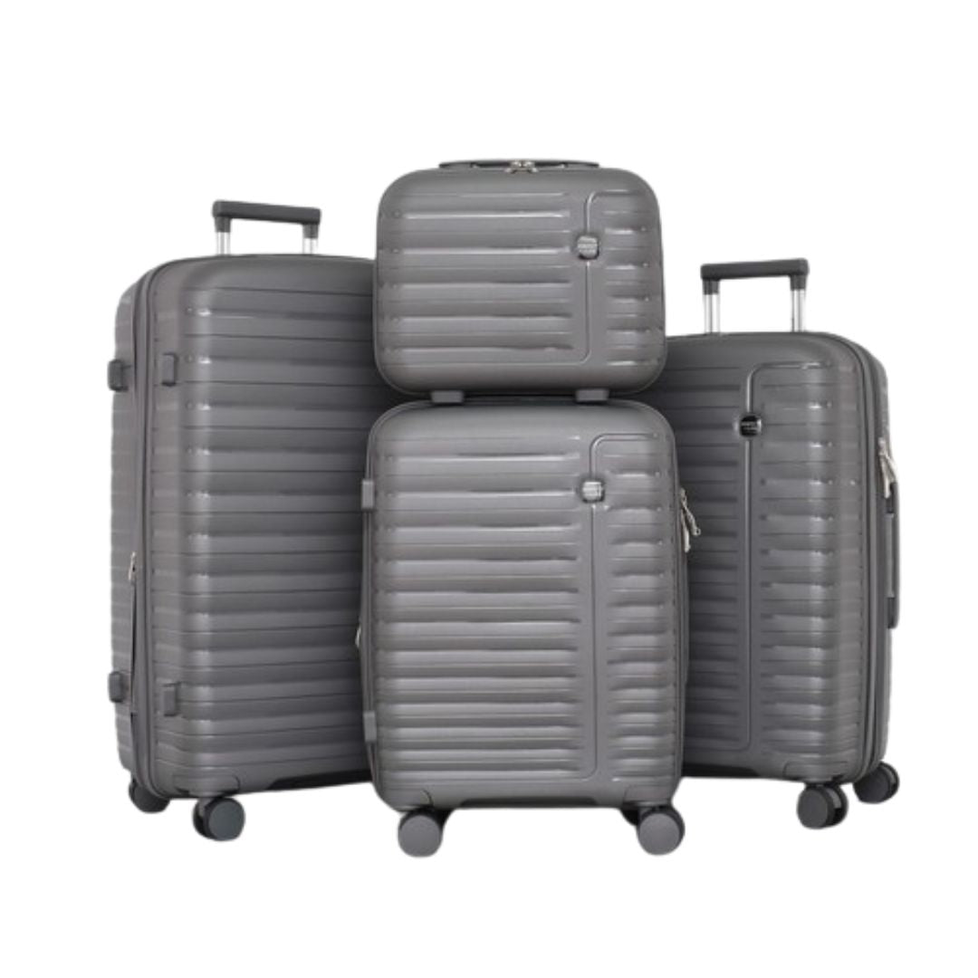 SET DE 3 TROLERE RIGIDE DIN POLIPROPILENĂ CU GEANTĂ