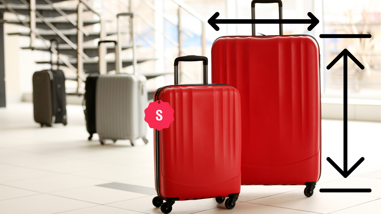 Dimensiuni adecvate ale valizelor pentru vacanțele companiilor aeriene low cost Wizzair și Ryanair