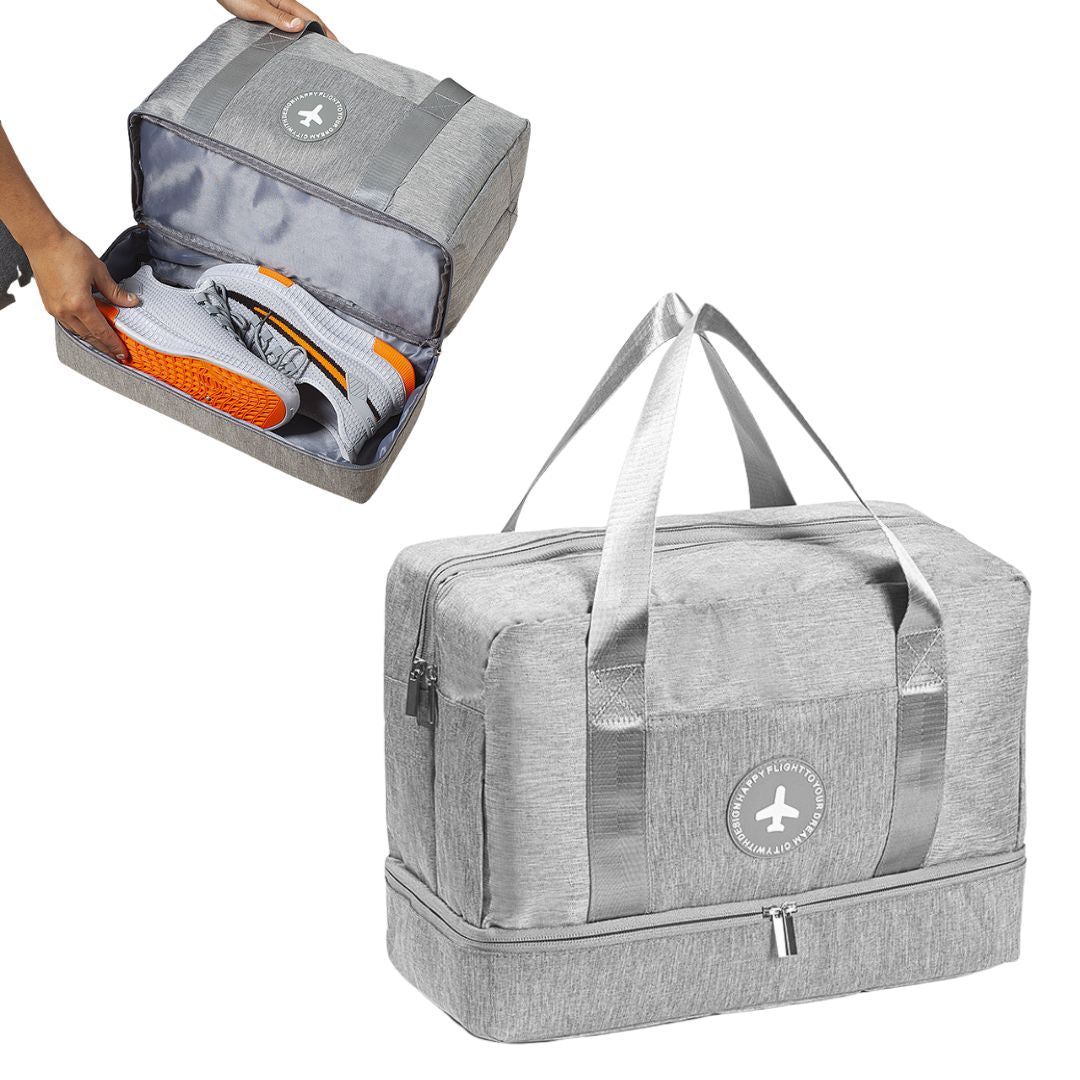 GEANTĂ PENTRU BAGAJE DE MÂNĂ 40X30X20 CM CU COMPARTIMENT PENTRU PANTOFI