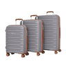 SET DE 3 TROLERE RIGIDE DIN POLIPROPILENĂ CU 4 ROȚI DUBLE – Gri