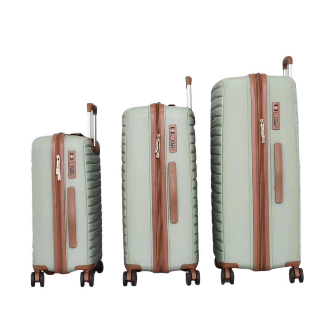 Set-de-3-trolere-rigide-din-polipropilena-cu-4roti-duble-verde