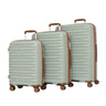 SET DE 3 TROLERE RIGIDE DIN POLIPROPILENĂ CU 4 ROȚI DUBLE – Verde