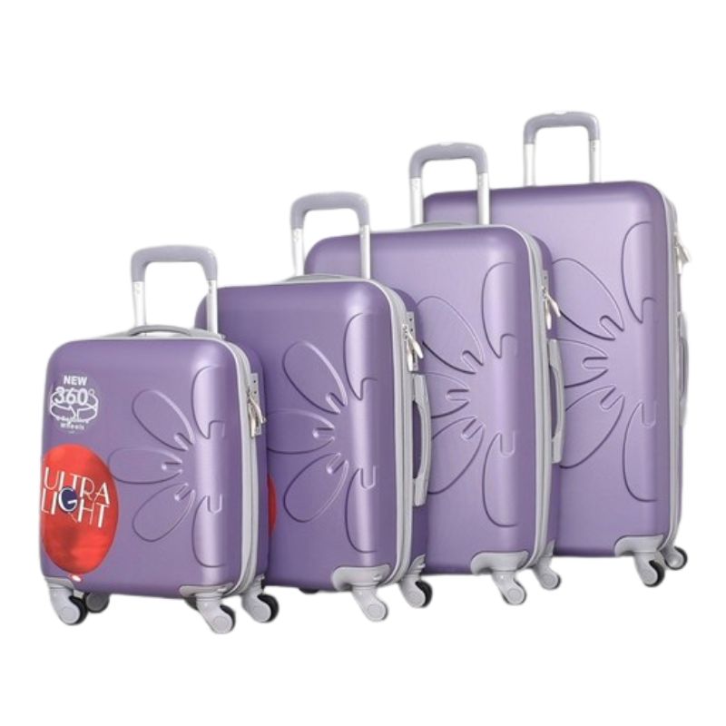 SET DE 4 TROLERE DE CALATORIE CU FLORI
