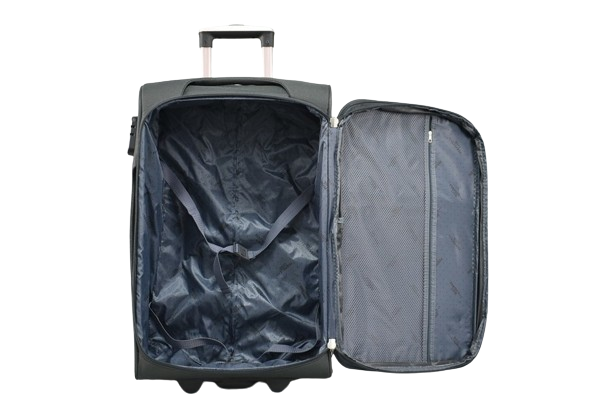 TROLER MEDIE DE CĂLĂTORIE DIN TEXTIL 65 CM.