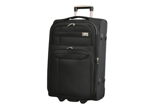 TROLER MEDIE DE CĂLĂTORIE DIN TEXTIL 65 CM.